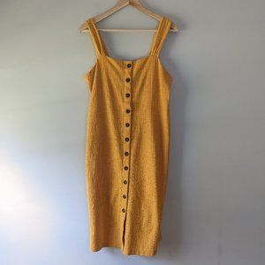 Madewell | Front Tank Dress Mustard